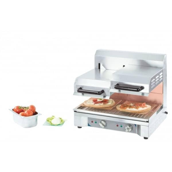 Salamandre cuisine à quartz avec double plafonds mobiles en acier inoxydable 2900 W_0