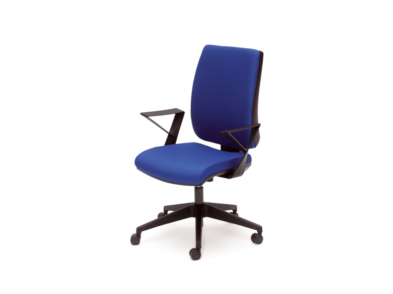 Siège de bureau Anove C - dimensions compactes L51 x P55 cm - dossier inclinable multi-positions - tissu 100% polyester_0