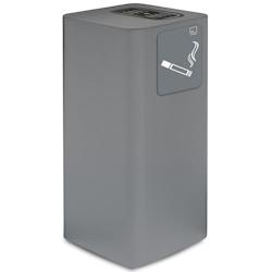 Stil Casa PURE cendrier, acier peint, 30x30xh. 65 cm, pictogramme magnétique cendrier, bac avec grille supérieure en acier, gris. - gris acier PU50F_0