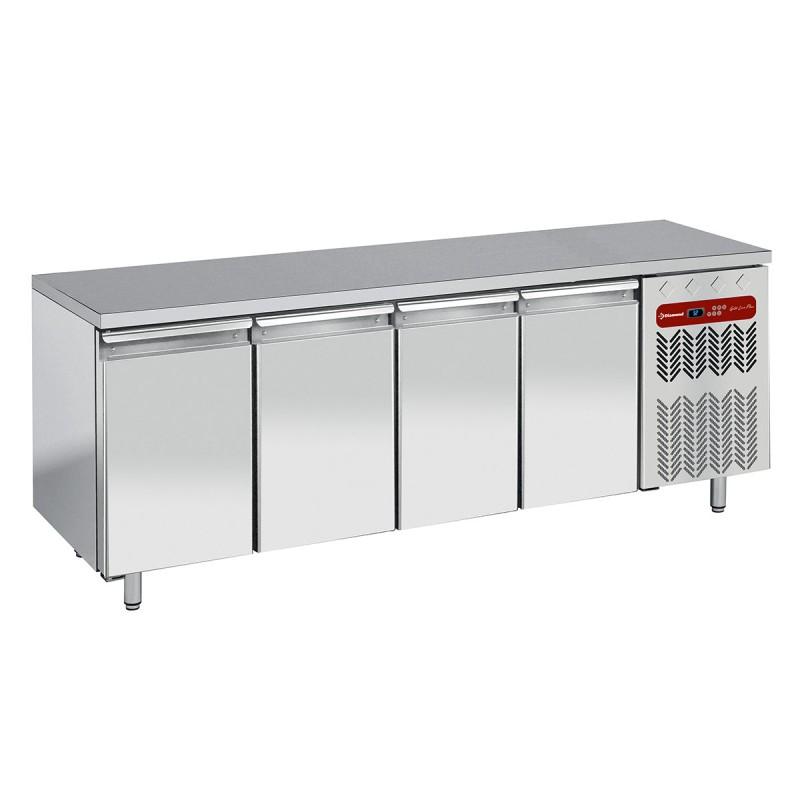 Table de travail refrigeree timbre négative ventilée 4 portes gn 1/1 550 l - TG4B/H-R2_0