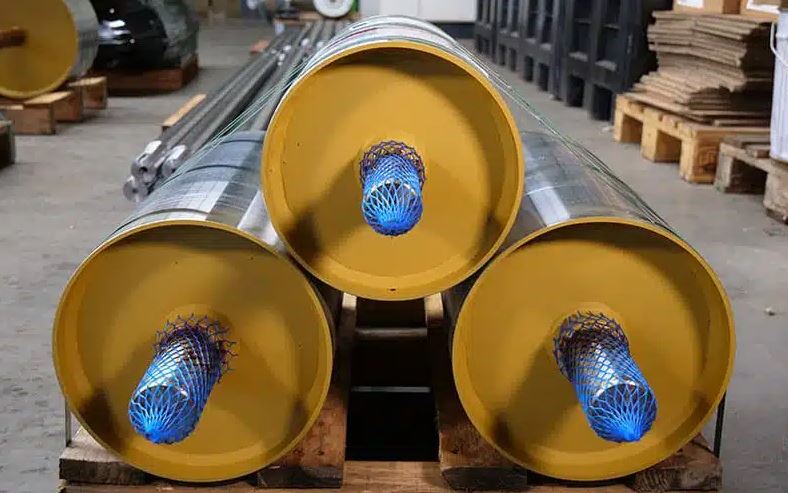 Tambour de renvoi et de tension - Convoyeur à bande transporteuse - Usiné bombé pour centrage automatique_0