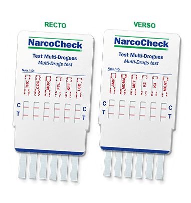 Tests de drogue urinaire - NarcoCheck - multi-drogues évolutif NCE-M12-5B - dépistage des 12 drogues les plus consommées_0