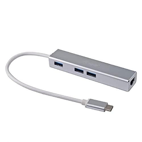 Equip 133481 - Hub & Concentrateur USB 3.2 Gen 1 Type-C - 5000 Mbit/s - 4 Ports - Aluminium - Couleur Argent_0