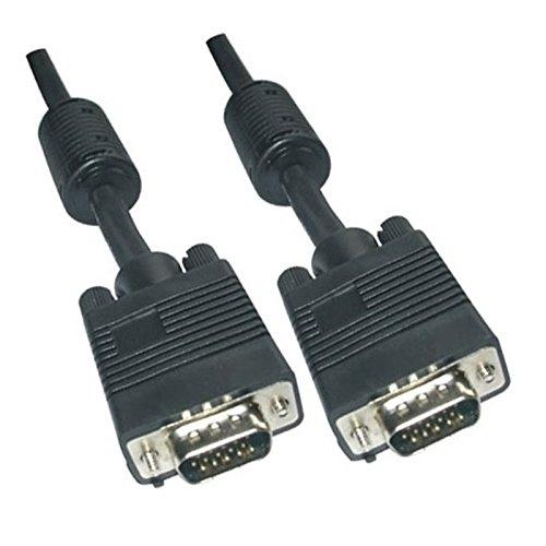 Nanocable 10.15.0102 - Câble VGA avec ferrite HDB15 mâle-mâle, longueur 1,8m - Noir, résolution 2048x1536_0