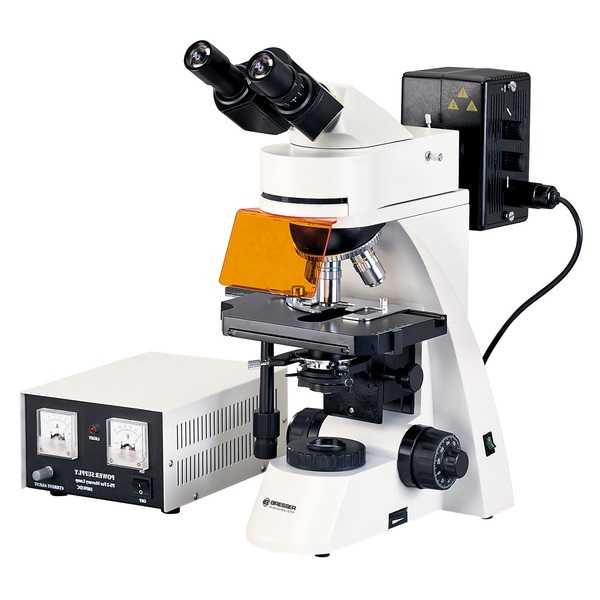 Bresser Microscope Science ADL-601F 40x-1000x - Fluorescence, Inclinaison 30° et Éclairage Halogène_0