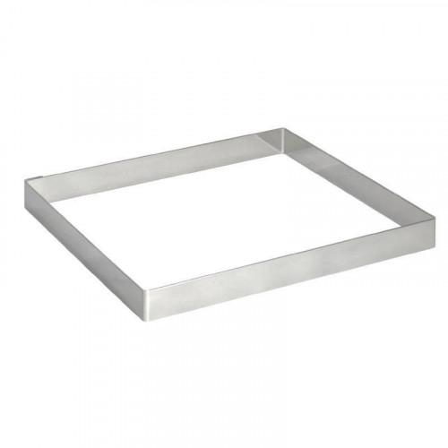 CERCLE À TARTE CARRÉ EN INOX DE BUYER 200 X 200 MM