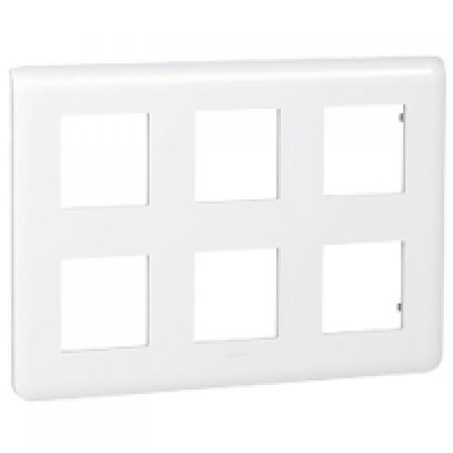 PLAQUE DE FINITION HORIZONTALE MOSAIC BLANCHE - 2X3X2 MODULES LEGRAND