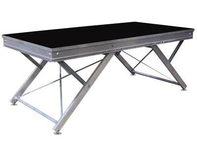 Podium praticable de scène - Hauteur variable - Agréé VERITAS - Modulable 2x1m - Résistance 750kg/m2_0