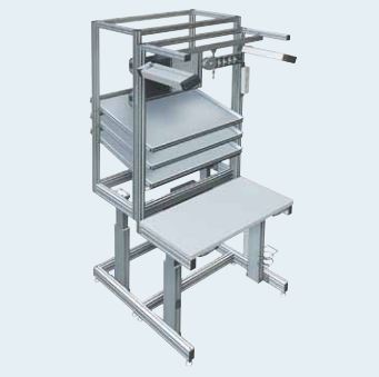 Poste de travail industriel ergonomique réglable en hauteur - Huber Automation - Configuration flexible et ESD disponible_0