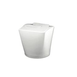 Pots carton blanc pour pâtes Ø 9,5 x 9,9 cm - 780 ml / 26 Oz (500 unités) - blanc papier 3701541301959_0