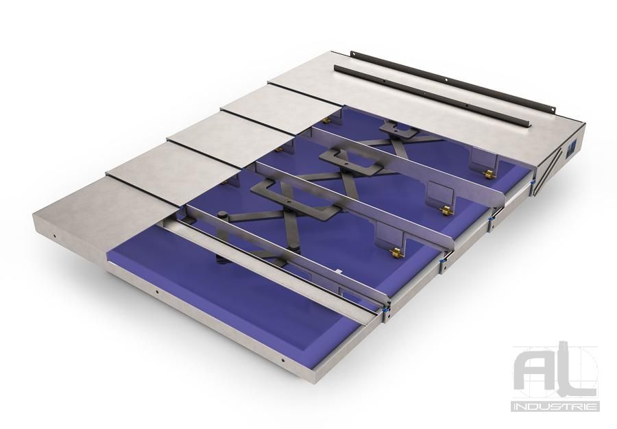 Protecteurs télescopiques - AL Industrie - pantographe en acier haute limite élastique pour machines-outils_0