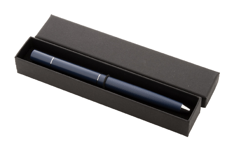 Stylo sans encre - Stylo à bille twist 2 en 1 en métal - Avec boîte cadeau noire et pointe en alliage métallique_0
