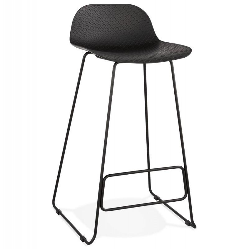 Tabouret de bar Blitz 95 cm noir - Paris Prix - métal et polypropylène - compatible table/bar haute_0