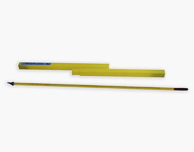 Thermomètre fond jaune à liquide rouge, -10/50 (0.1) - Ref.: KJB018_0