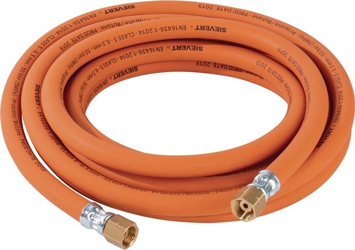 Tuyau pour gaz propane 5xmm G3/8 po. LH x G3/8 po. LH Haute pression longueur 10 m SIEVERT_0