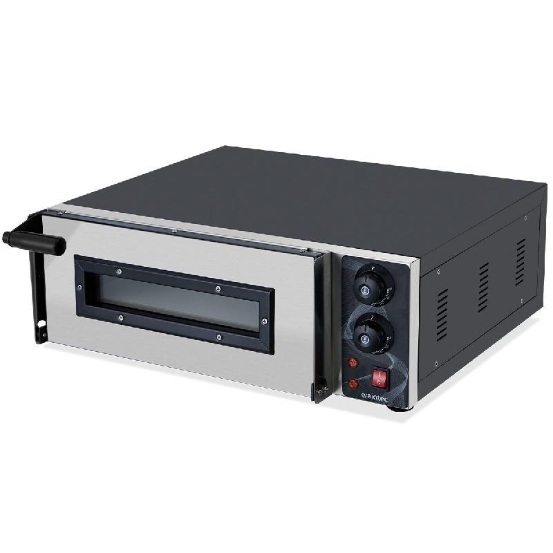 Vaiotec Four à pizza électrique EASYLINE avec 1 chambre de cuisson - argenté inox 11035_0