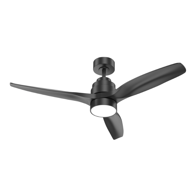 Ventilateur plafonnier réversible et lumineux 140 cm noir à télécommande - Axelair - VPAN140_0
