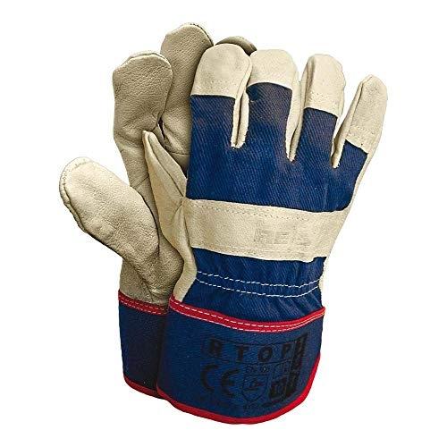 REIS RTOP LOT DE 12 GANTS DE PROTECTION BLEU MARINE CLAIR TAILLE 10_0