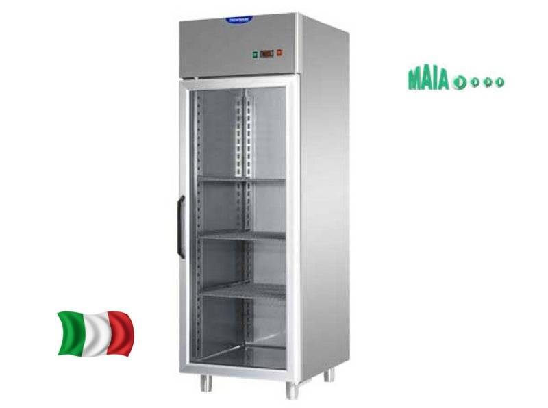 Armoire réfrigérée vitrée 1 porte - 700 litres - Marque Maia - Modèle A7TNPV - Fabrication italienne - Tropicalisée +43°C - Réfrigérant R404A/R507_0