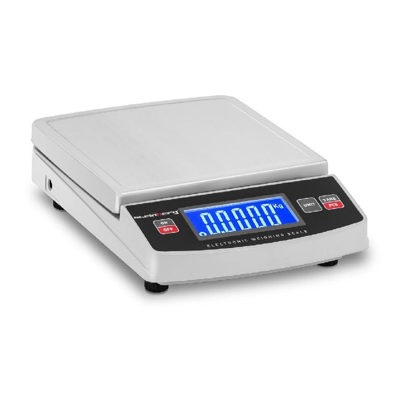 Balance de table cuisine pèse-aliment digitale - 3 000 g / 0,5 g - LCD rétroéclairé - Plateau inox 14,8 x 15,2 cm - 14_0000046_0