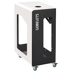 Rossignol - Borne de tri vigipirate support sac 90L mobile CUBATRI - cartouches gris manganèse/marron - marron métal 54800_0