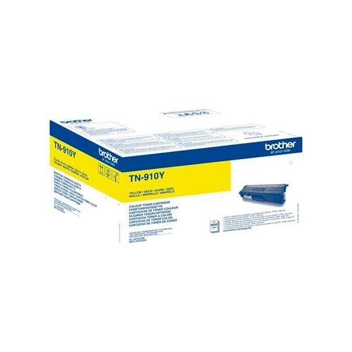 Brother - Cartouche kit toner jaune ultra haute capacité TN910Y - Compatible avec HL-L 9310 et MFC-L 9570 Series_0