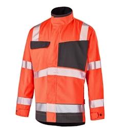 Cepovett - Blouson de travail Fluo ADVANCED haute visibilité Rouge / Gris Taille M - M rouge 3603623424351_0