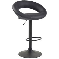 CLP Tabouret de bar Olinda en similicuir Gris/Noir - gris polyester 315790_0