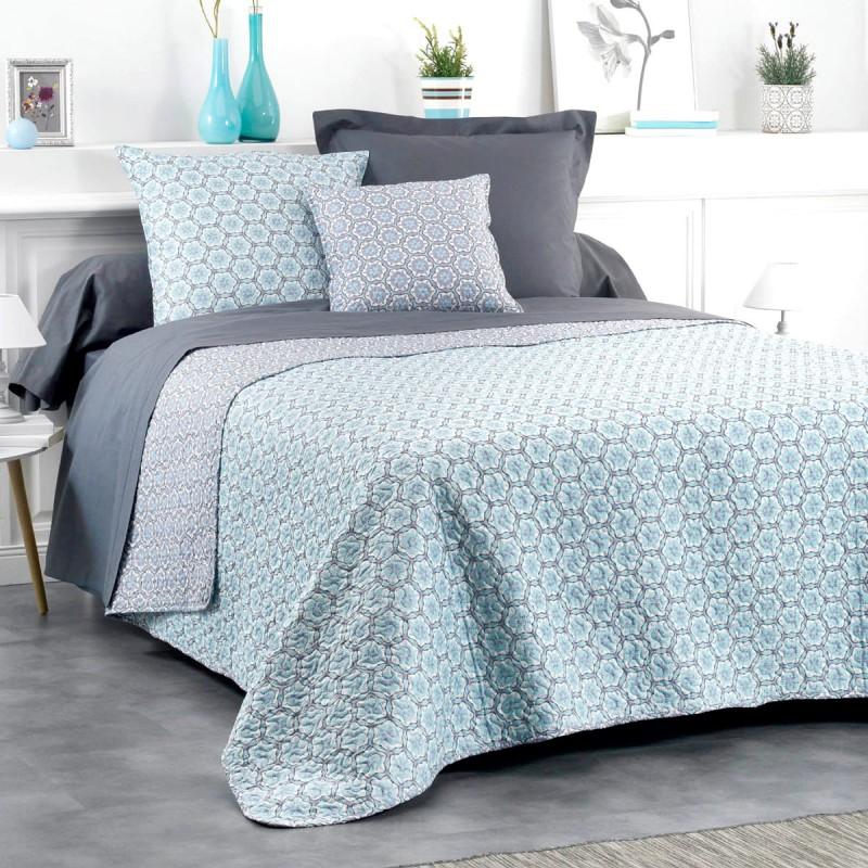 Couvre-lit Réversible Euromat 220x240 Cm - Double Face, En Polyester Doux, Pour Lit Double Ou Queen
