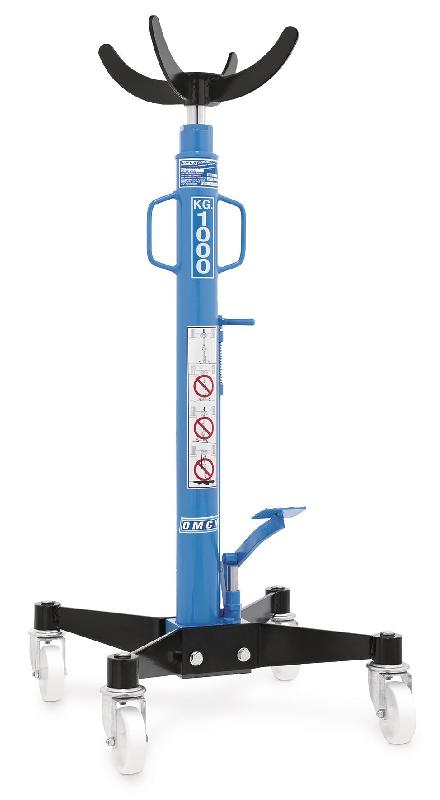 Cric hydraulique pour transmission OMCN - 1000kg - vérin en acier chromé et roues en nylon_0
