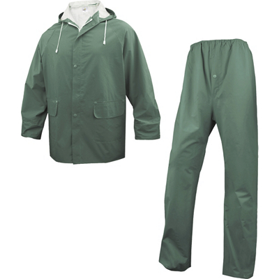 ENSEMBLE DE PLUIE EN304 VERT DELTA PLUS