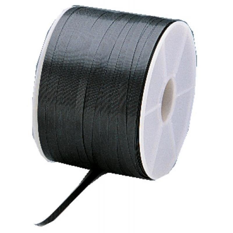 Feuillard polypropylène noir, largeur 12 mm, épaisseur 0,5 mm, longueur 800 m_0