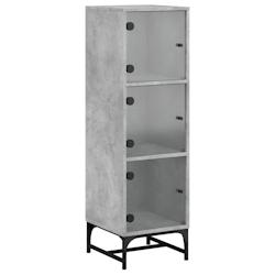 Helloshop26 - Buffet bahut commode armoire meuble de rangement organisateur cuisine salle de séjour salon avec portes en verre 35 x 02_0030119 - 3000_0