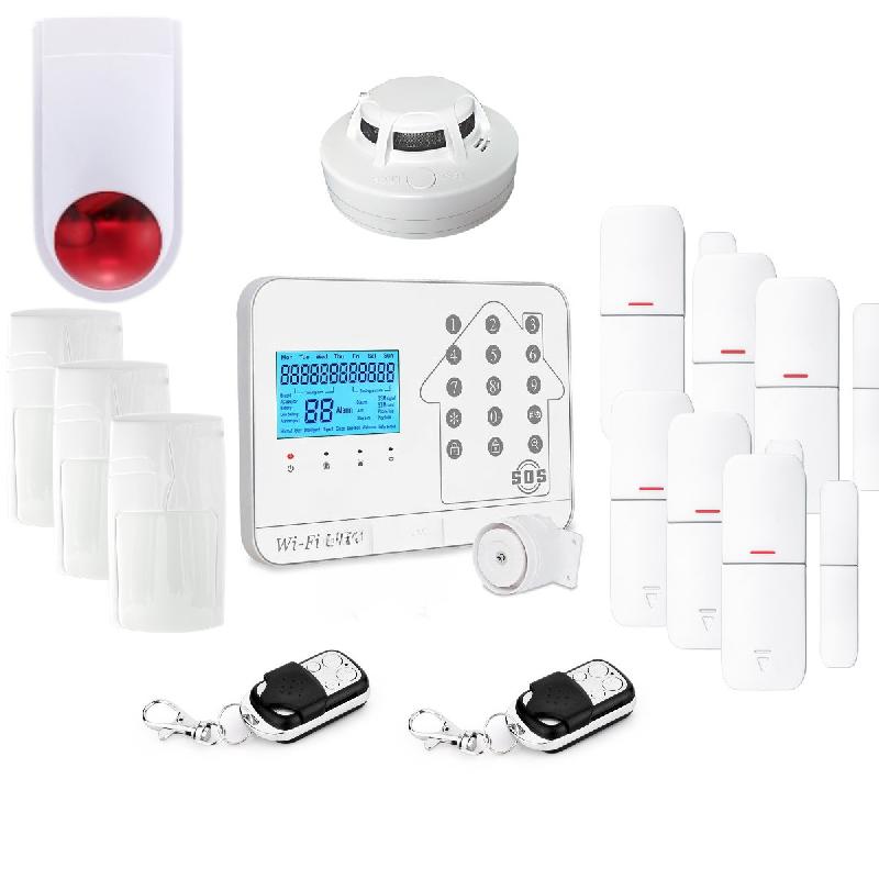 Kit Alarme maison connectée sans fil WIFI Box internet et GSM Futura blanche Smart Life- Lifebox - KIT animal 6_0