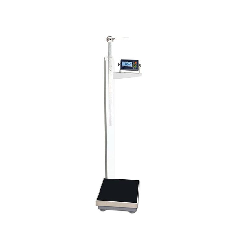Pèse-personne médical - Saurus - balance avec plateforme basse et toise en aluminium_0