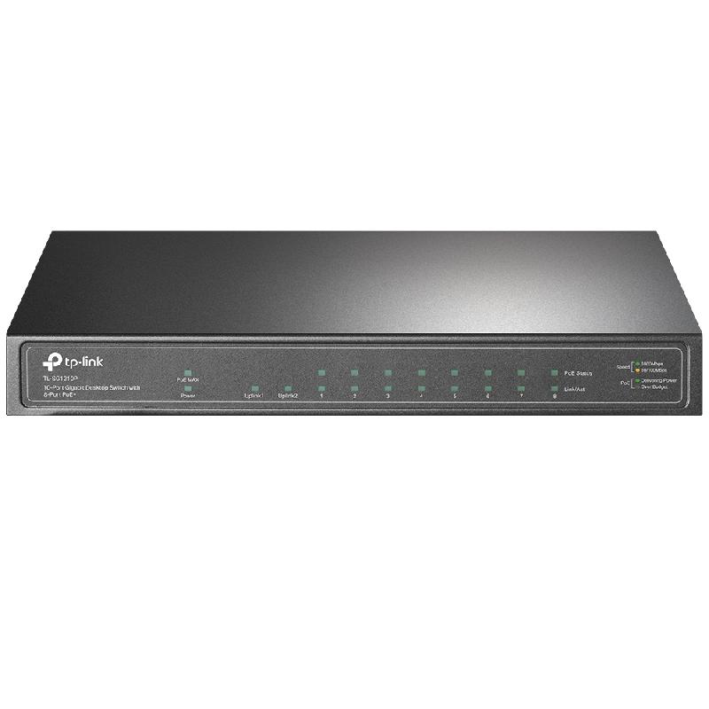 TP-Link TL-SG1210P Non-géré Gigabit Ethernet (10/100/1000) Connexion Ethernet, supportant l'alimentation via ce port (PoE) Gris_0