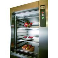 Monte-plats Type 100.25/25 BKG - capacité 100 kg - pylône galvanisé et porte-guillotines_0