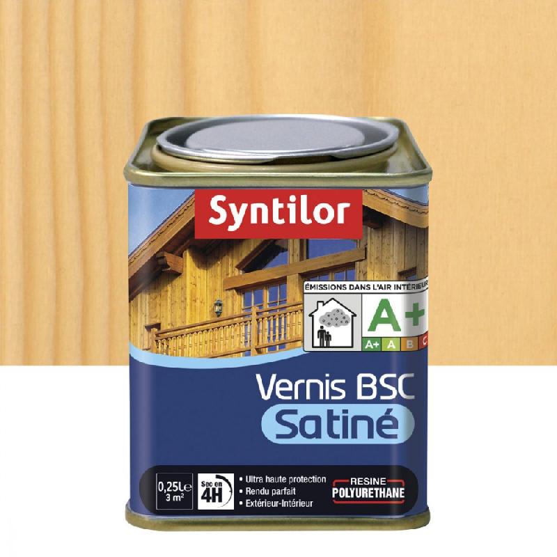 Vernis bois extérieur SYNTILOR incolore satiné 0.25 L - Adapté à tous supports bois_0