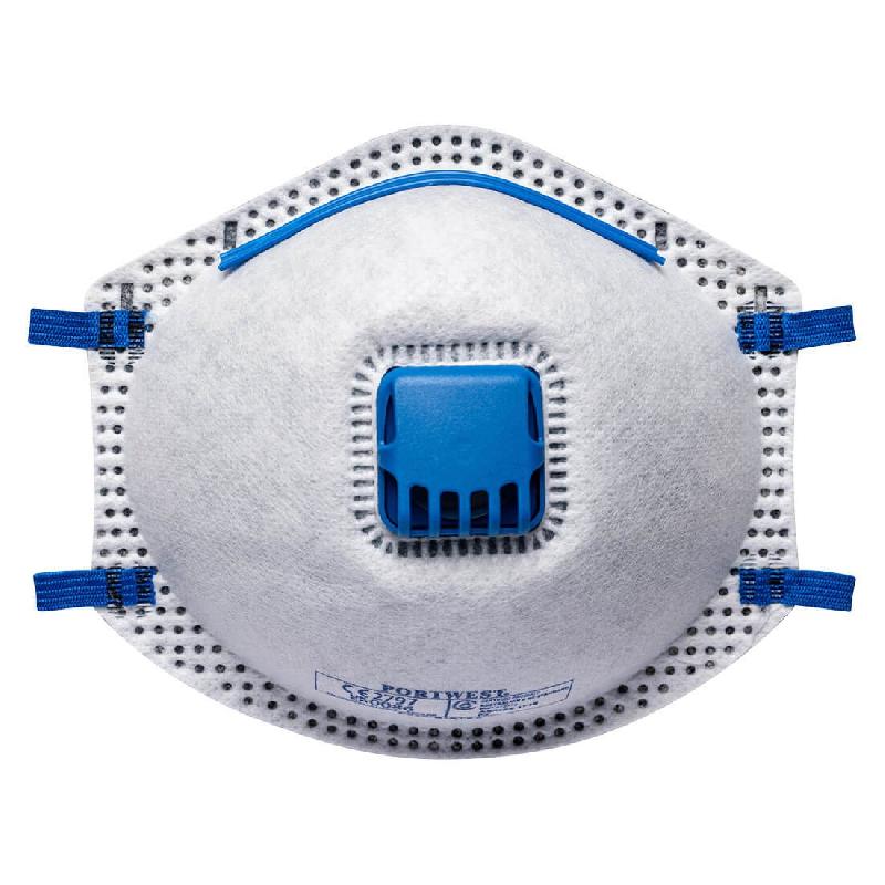10 Masques CE de protection respiratoire FFP2 + valves charbon actif - MSKP2BC-IM02/VVC_0