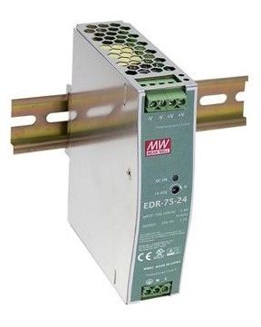 Alimentation rail DIN 12V / 6.3A - EDR-75-12_0
