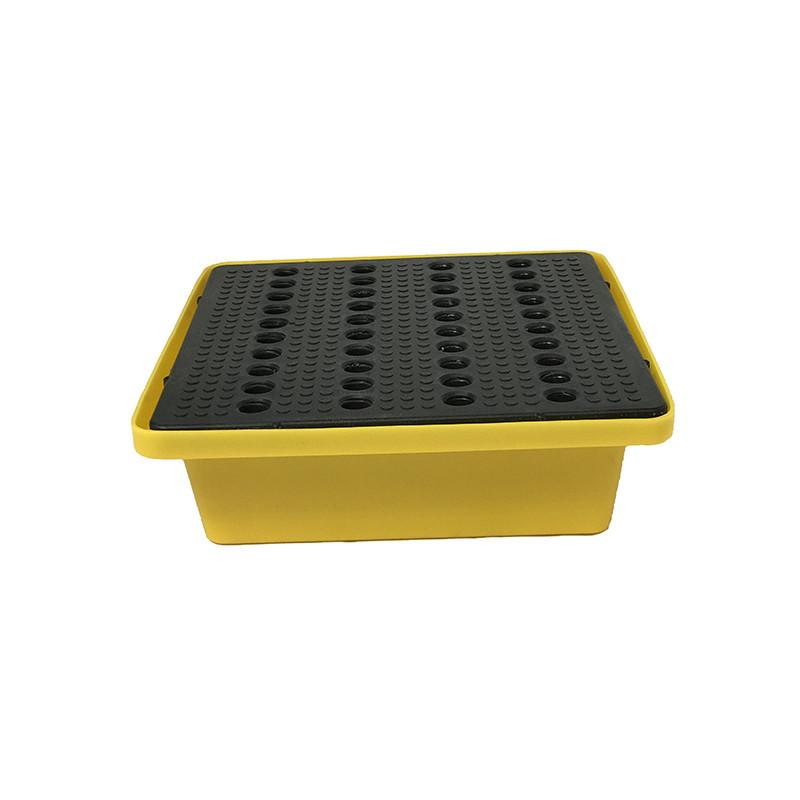 Bac de rétention empilable avec caillebotis en PEHD - Capacité 30L ou 70L - Résistant aux produits chimiques et aux variations de température_0