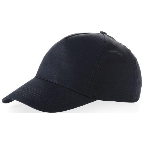 Casquette 5 panneaux Memphis - œillets brodés pour aération - fermeture velcro en tissu - coton 155-160 g/m²_0