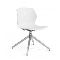 Chaise de réunion Frill avec pied pyramidal - 6 coloris tendances - Mobel Linea_0
