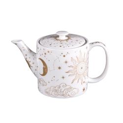 Coffret théière et filtre Céleste 0.7 l -  70 cl Blanc Rond Porcelaine Table Passion 20.5x cm - blanc porcelaine 3106232376603_0
