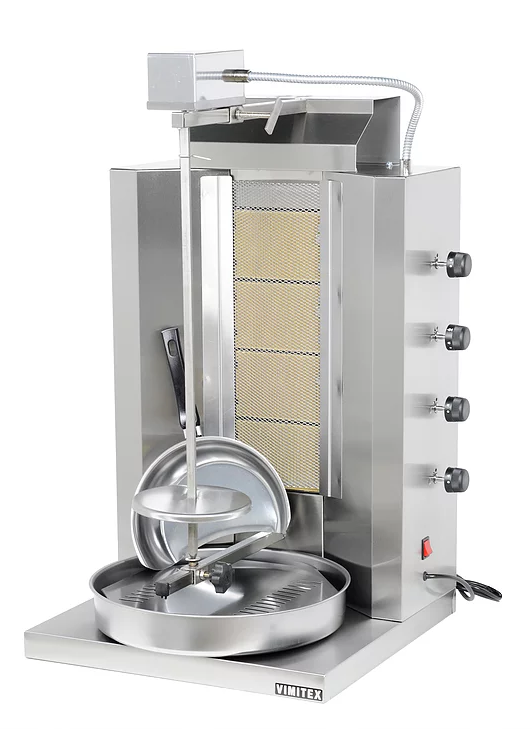 Doner Kebab Grill gaz infrarouges 4 brûleurs 100 kg VIMITEX 904_0