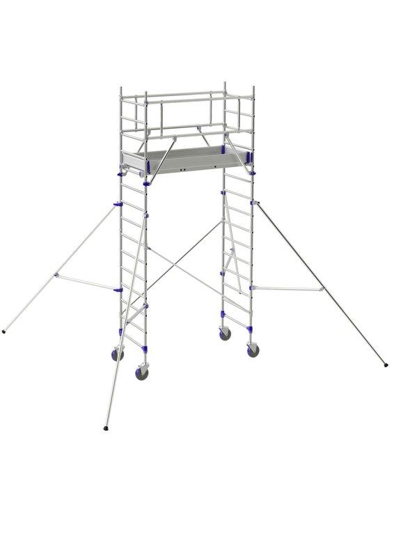 Échafaudage roulant Totem 2 Line 180 - Hauteur 2m85 plancher (4m85 travail)_0