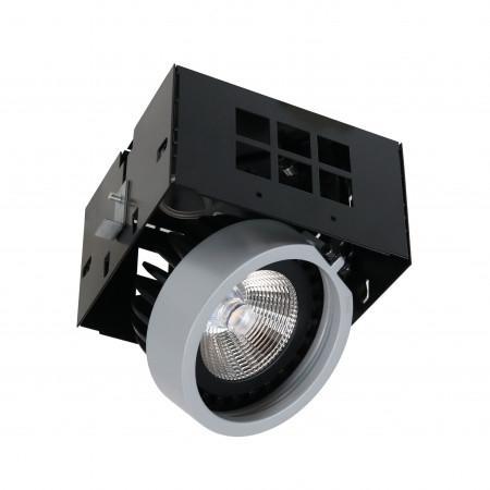 Encastré au plafond Atolon DALI, Push LED COB 17W 4000K gris - Indeluz - IP20 - durée de vie 50 000h_0