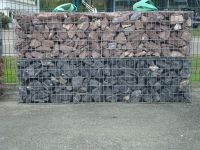 Gabion pré-rempli - marbre rouge automne ou noir - décoration, jardin, mur de soutènement, muret et marche_0