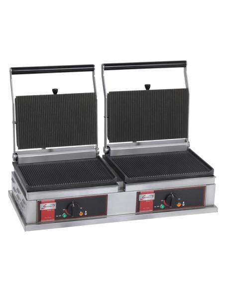 Grill panini SOFRACA double électrique plaque fonte - Référence : PGM2_0
