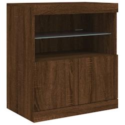 Helloshop26 - Buffet bahut commode armoire meuble de rangement organisateur cuisine salle de séjour salon avec lumières LED 60 x 37 02_0029929 - 300_0
